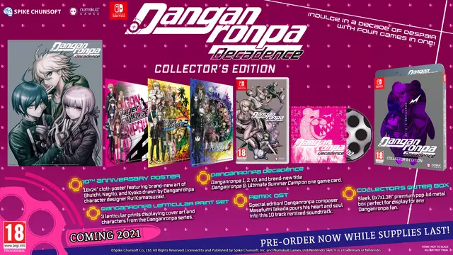 Comprar Danganronpa: Decadence Edición Coleccionista Switch Coleccionista
