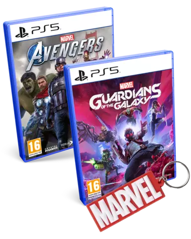 Comprar Marvel's Guardians of the Galaxy + Marvel's Avengers + Llavero Marvel Oficial PS5 Pack Marvel