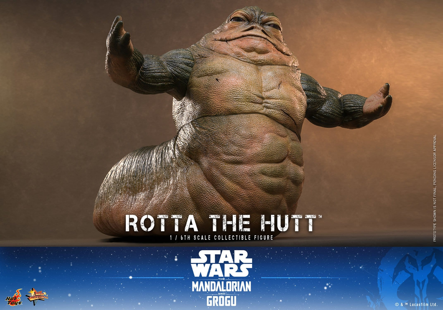 Figura Rotta The Hutt Star Wars: The Mandalorian & Grogu 1/6 Hot Toys