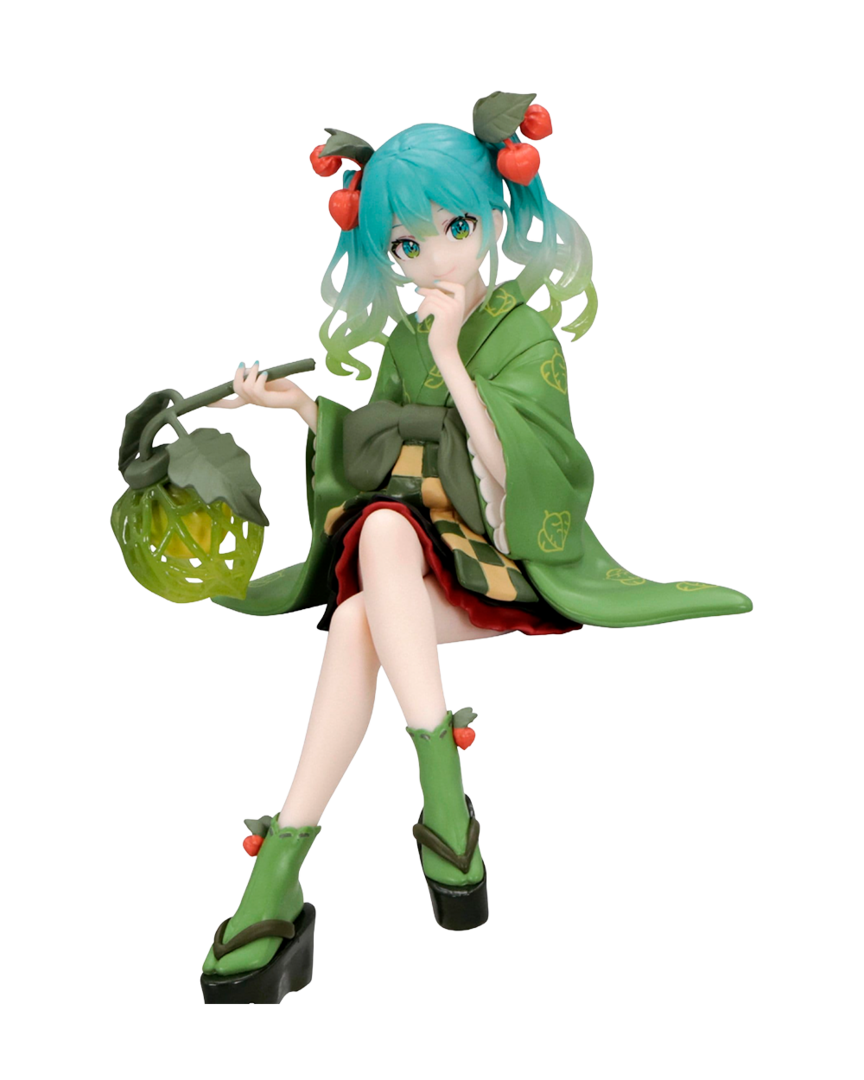 Figura hatsune miku flower fairy winter cherry green color ver. noodle stopper furyu