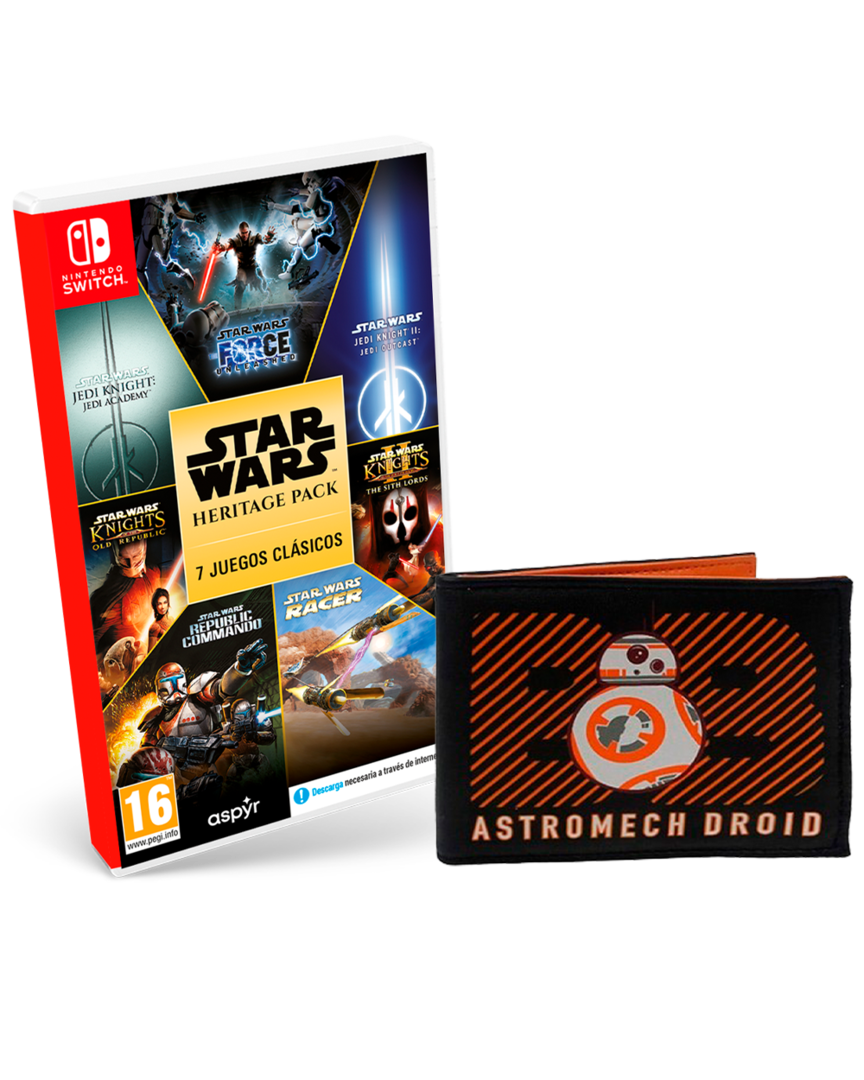 Star Wars Heritage Pack + Cartera Billetera BB8 Star Wars