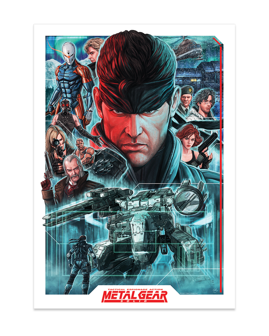 Póster a3 metal gear solid wall art fanattik edición limitada