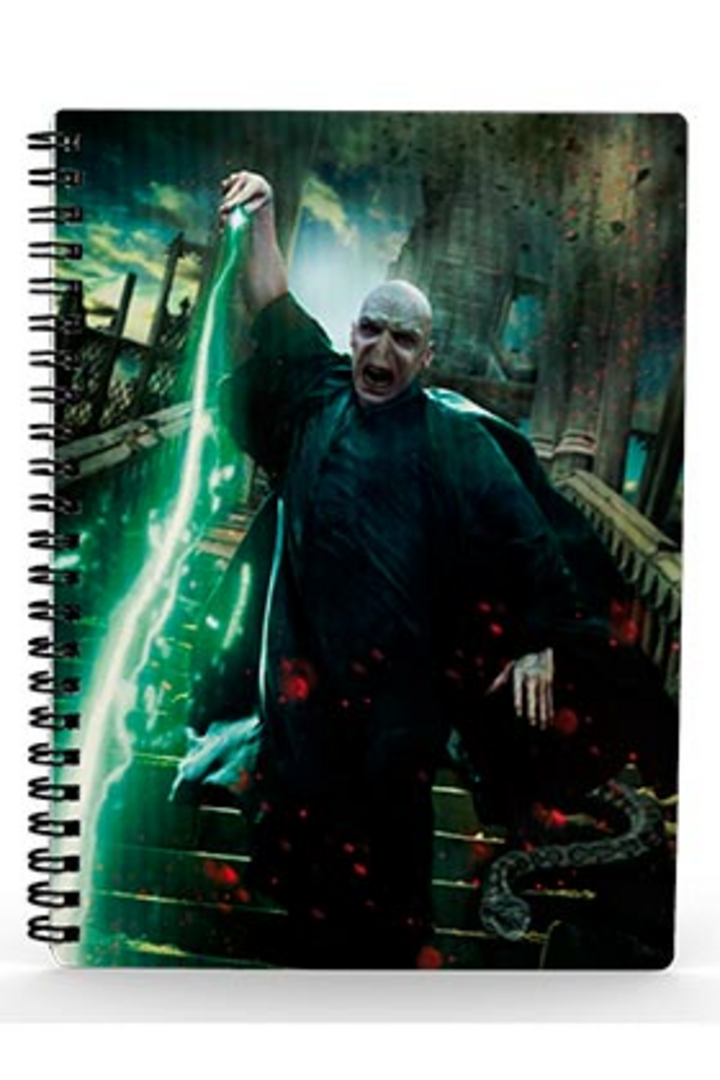 Libreta Efecto 3D Poster Voldemort  Harry Potter