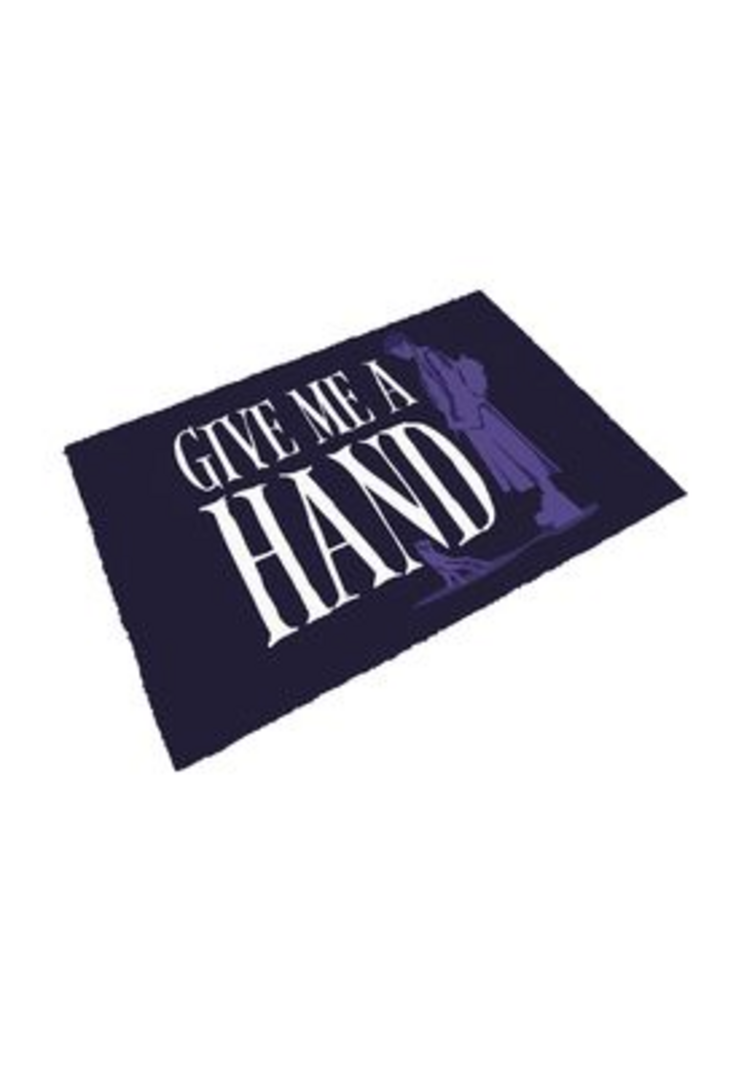 SD TOYS - Felpudo con la Leyenda Give me a Hand de Wednesday - Fibra de Coco y PVC- 60 x 40 cm