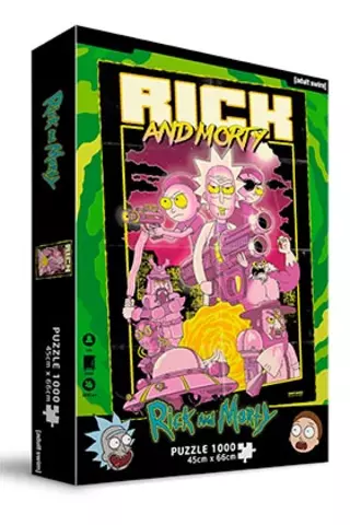 Comprar Puzle 1000 Retro Poster Rick Y Morty Estándar