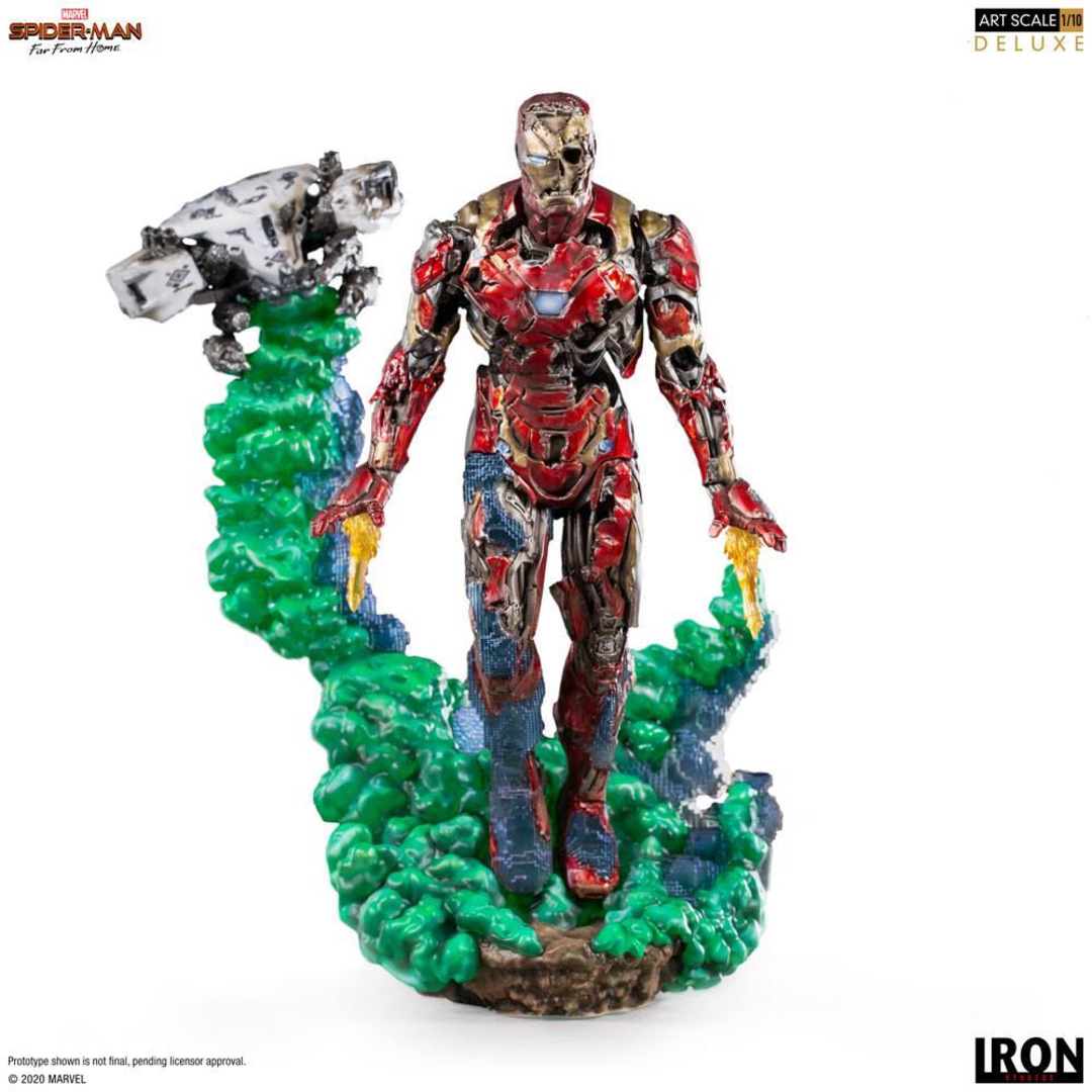 Figura Bds Art Scale 1/10 Marvel Spider Man Iron Man Illusion