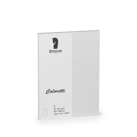 Comprar Tarjeta A6 Doble Coloretti 5 Unidades Gris Claro 