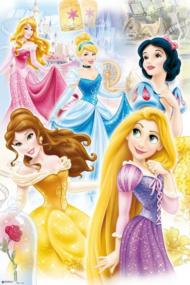Poster disney princesas