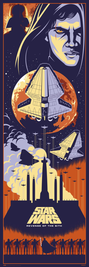 Poster puerta star wars episodio iii