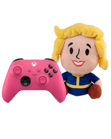 Comprar Mando Inalámbrico Deep Pink + Peluche Vault Girl Fallout Stubbins Xbox Series