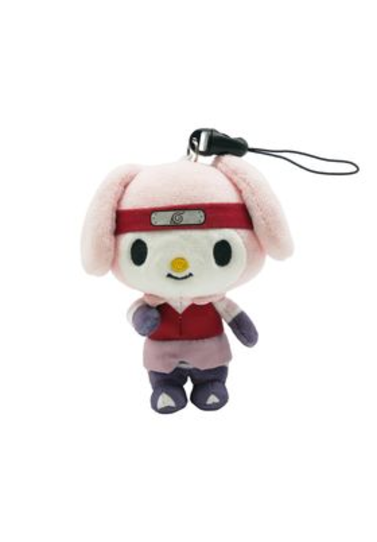Sakura My Melody Llavero 10 cm Naruto Shippuden & Hello Kitty