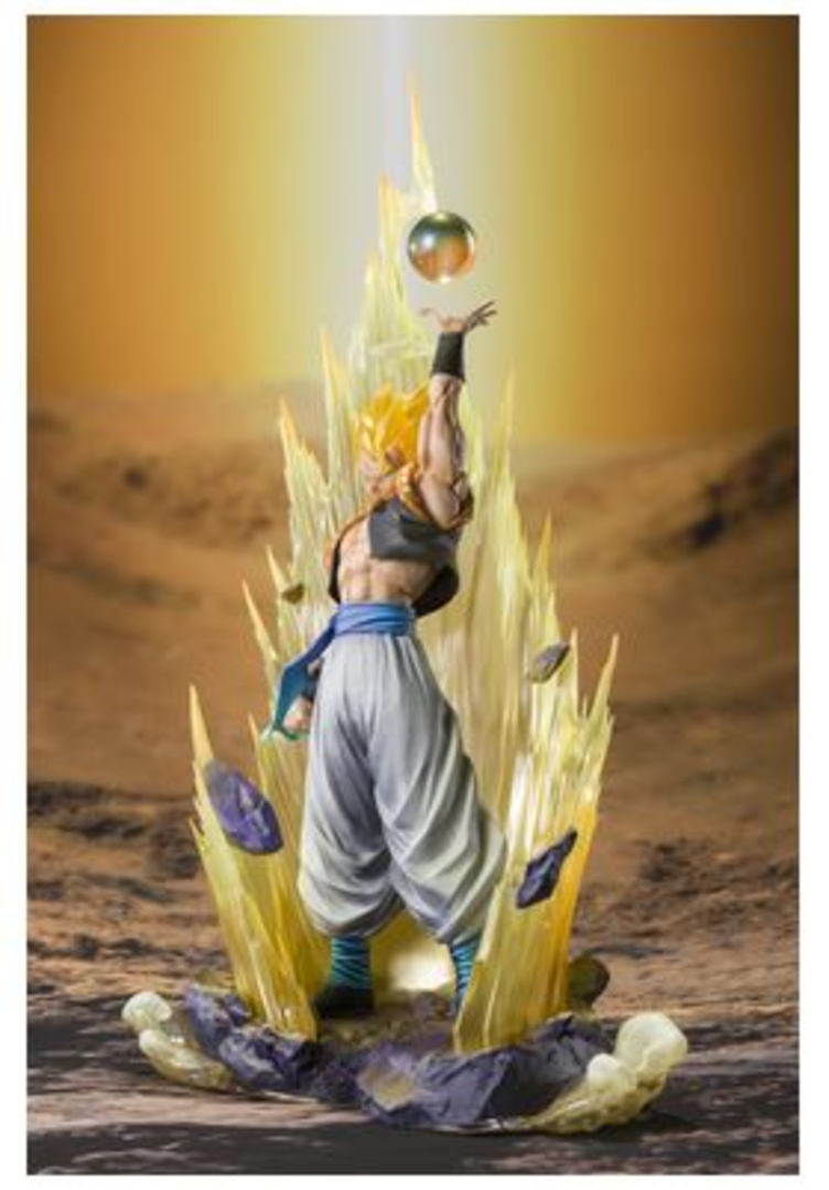 Figura super saiyan gogeta fusion reborn extra battle 14 cm dragon ball z figuarts zero