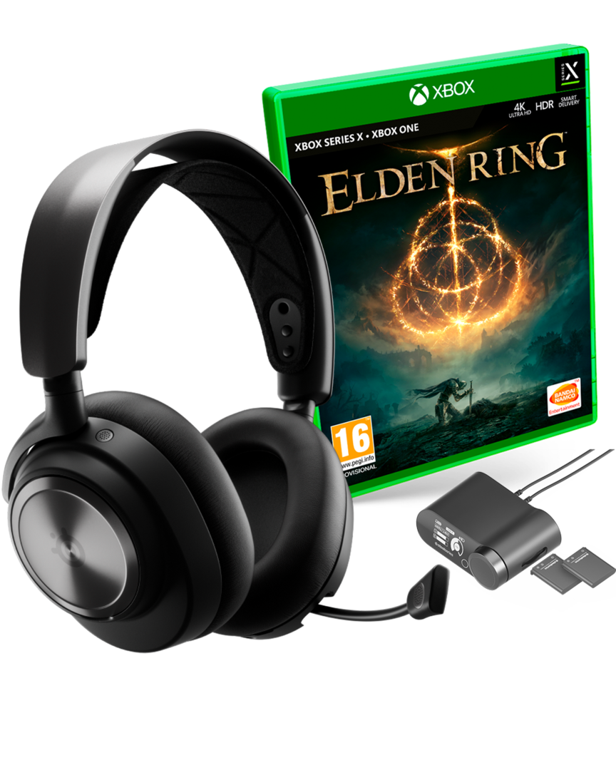 Auriculares gaming arctis nova pro x inalámbricos steelseries + elden ring
