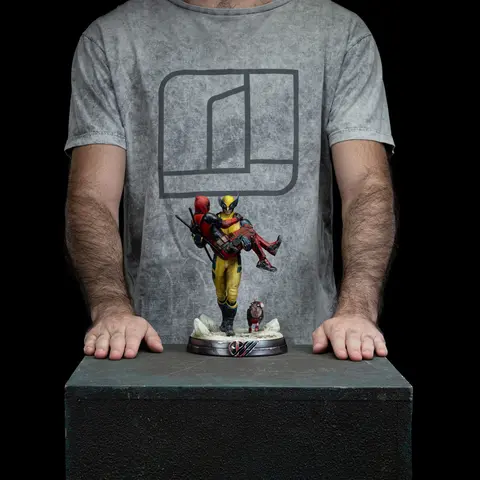 Comprar Estatua Deadpool y Lobezno Deluxe Art Scale Iron Studios  Figuras Deluxe