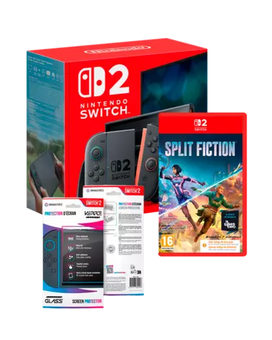 Nintendo Switch 2 Consola + Split Fiction + Oniverse Anti-Blue Light Protective Screen 