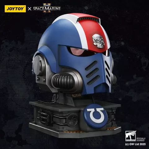 Reservar Réplica Casco con Expositor Teniente Titus Warhammer 40.000: Space Marine 2 JoyToy 1/1 44cm Limitada