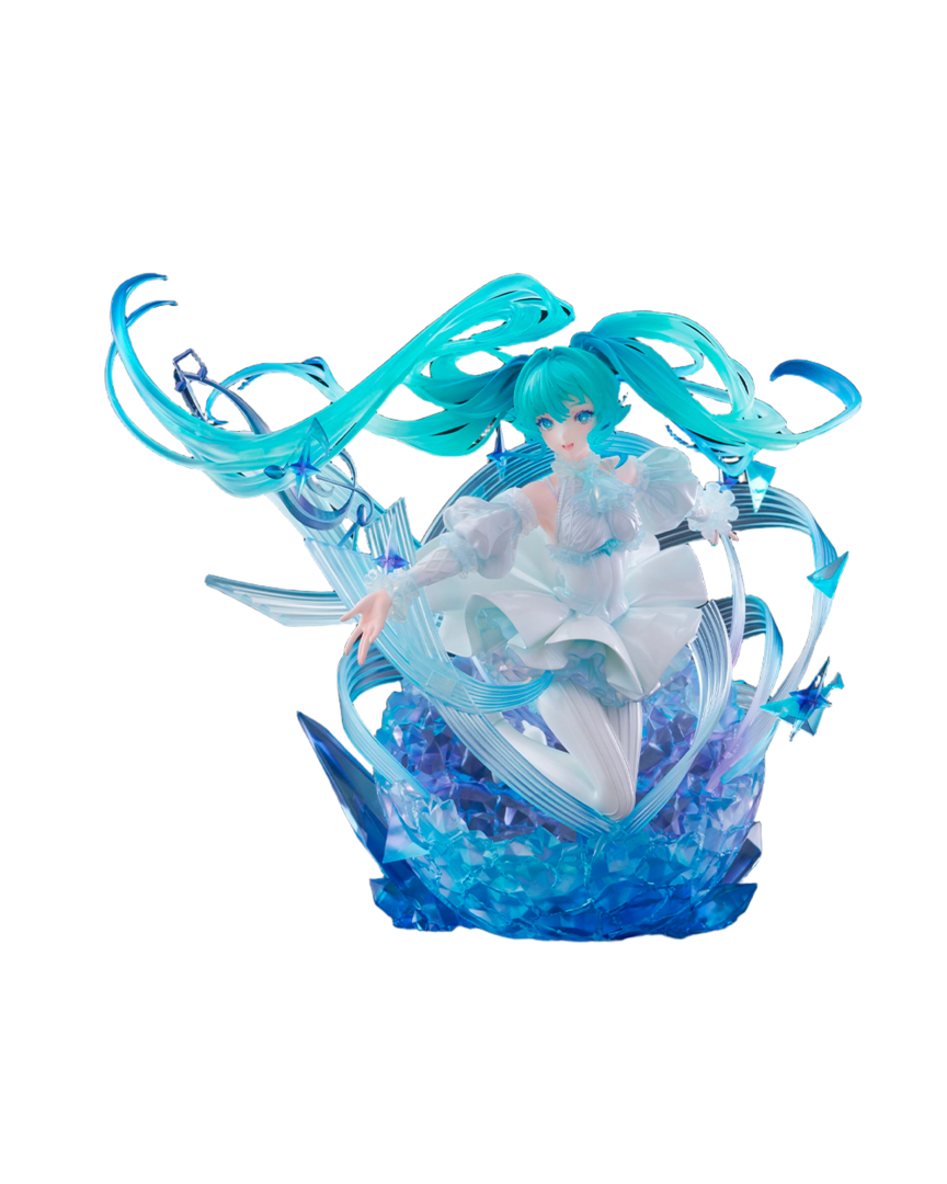 Figura hatsune miku crystal dress ver. 1/7 cyberz