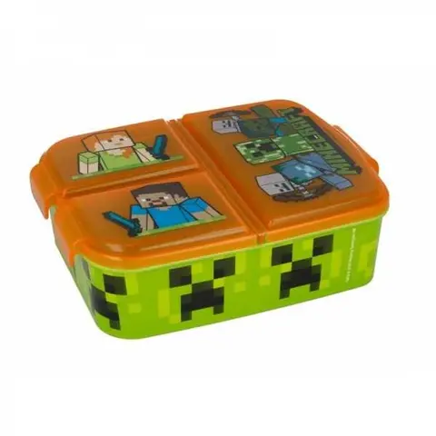Minecraft Fiambrera Multicompartimentos
