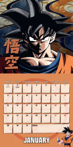 Comprar Calendario 2024 30X30 Dragon Ball Z 