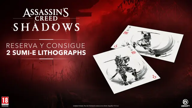 Pack de 2 Litografias - Assassin's Creed Shadows