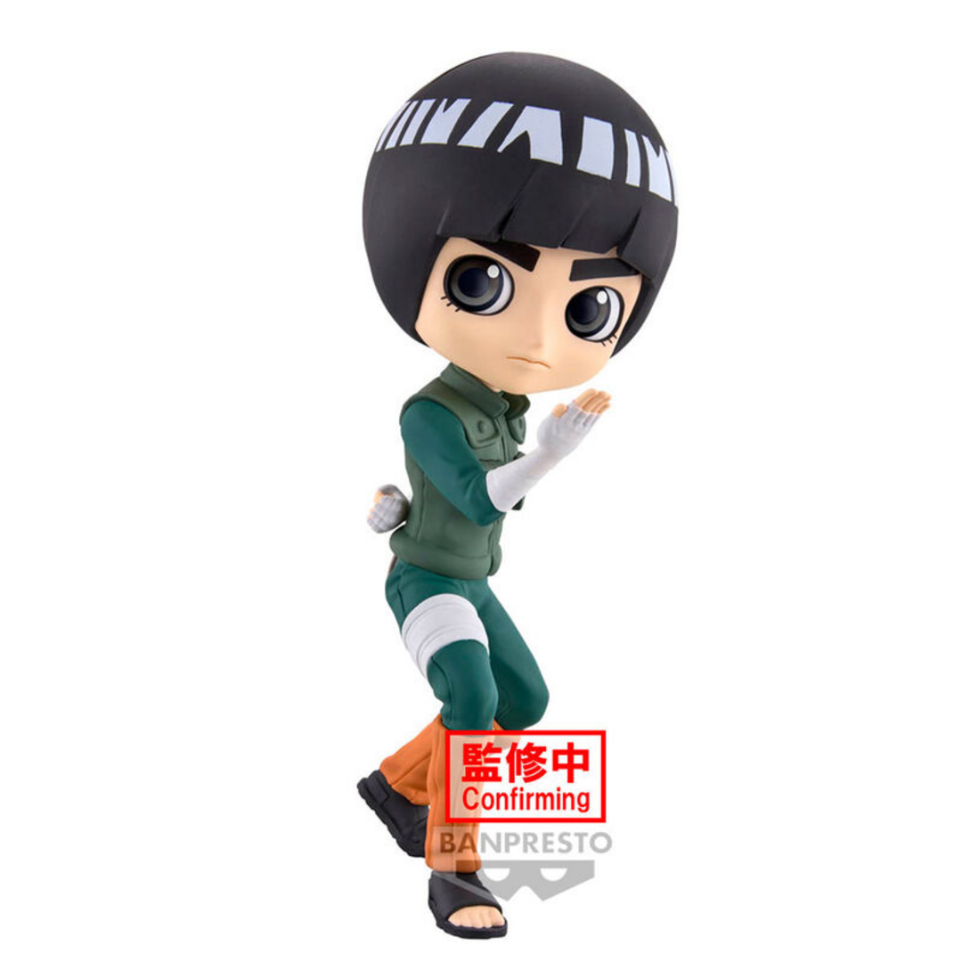 Banpresto Figura Q Posket Rock Lee Naruto Shippuden 14 cm, BP88252P Multicolor, Figura Coleccionable, Optimo para los fanaticos del Anime Naruto Shippuden