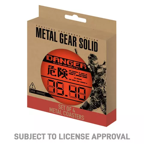 Comprar Set de 4 Posavasos Metálicos Metal Gear Solid Fanattik Estándar