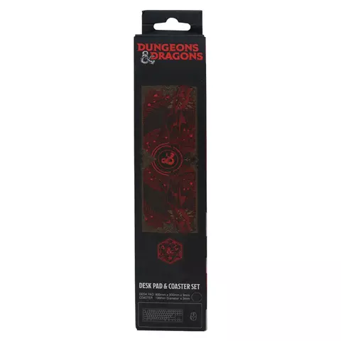 Comprar Dungeons & Dragons Alfombrilla Escritorio & Set de Posavasos Fanattik Limitada