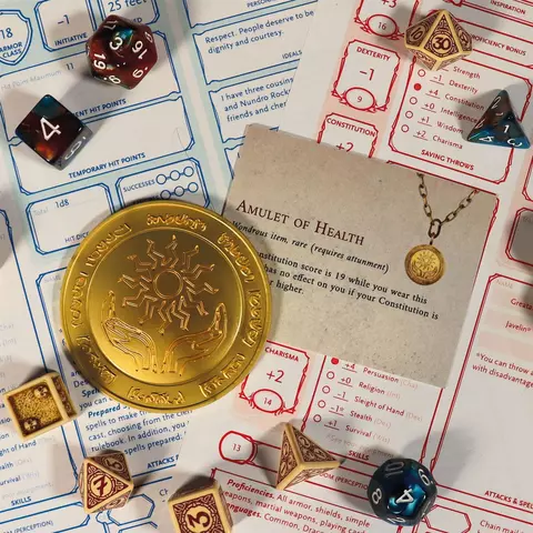 Comprar Medallón Amleto de Vida Dungeons & Dragons Chapado en Oro 24k Edición Limitada Fanattik Limitada