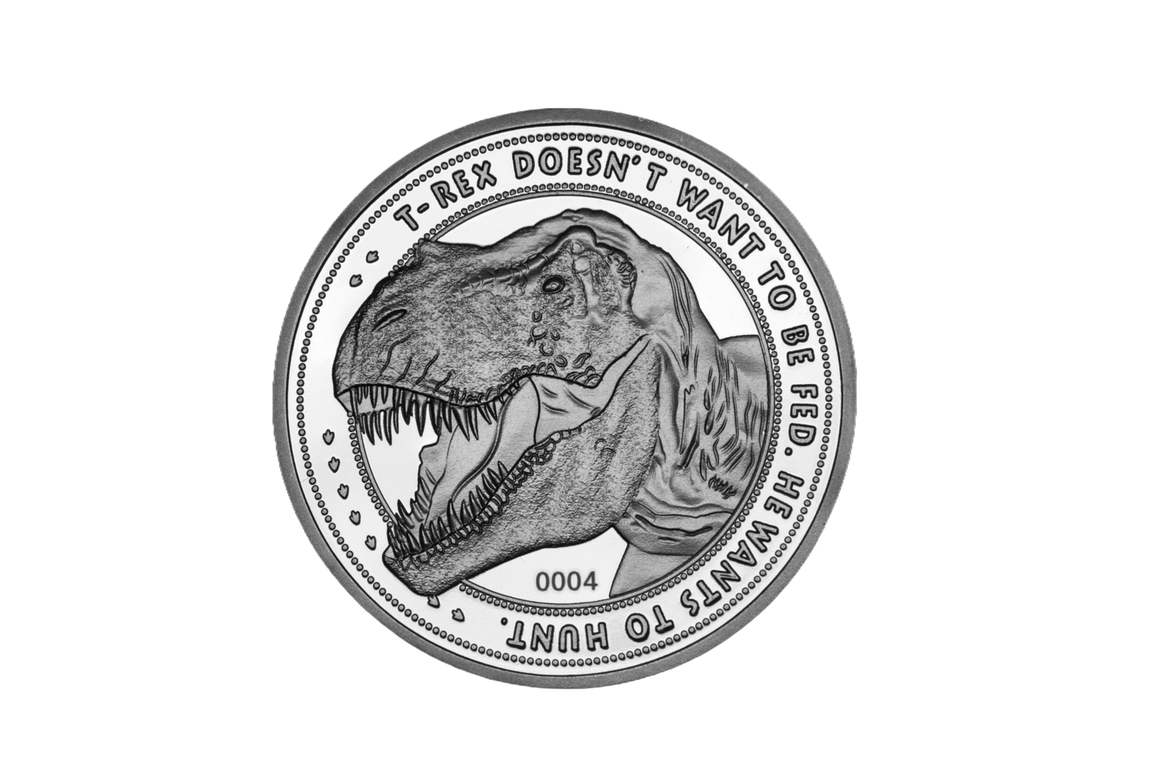 Réplica moneda jurassic park edición limitada fanattik