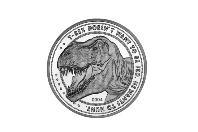 Réplica Moneda Jurassic Park Edición Limitada Fanattik