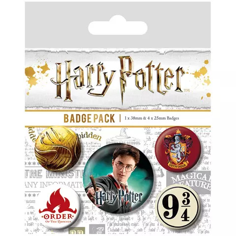 Harry Potter - Pack De Chapas Core Gryffindor