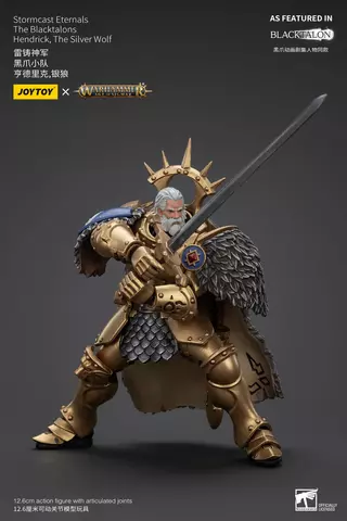 Reservar Figura Hendrick The Silver Wolf Warhammer: Age of Sigmar Stormcast Eternals The Blacktalons 20 cm Figuras Estándar