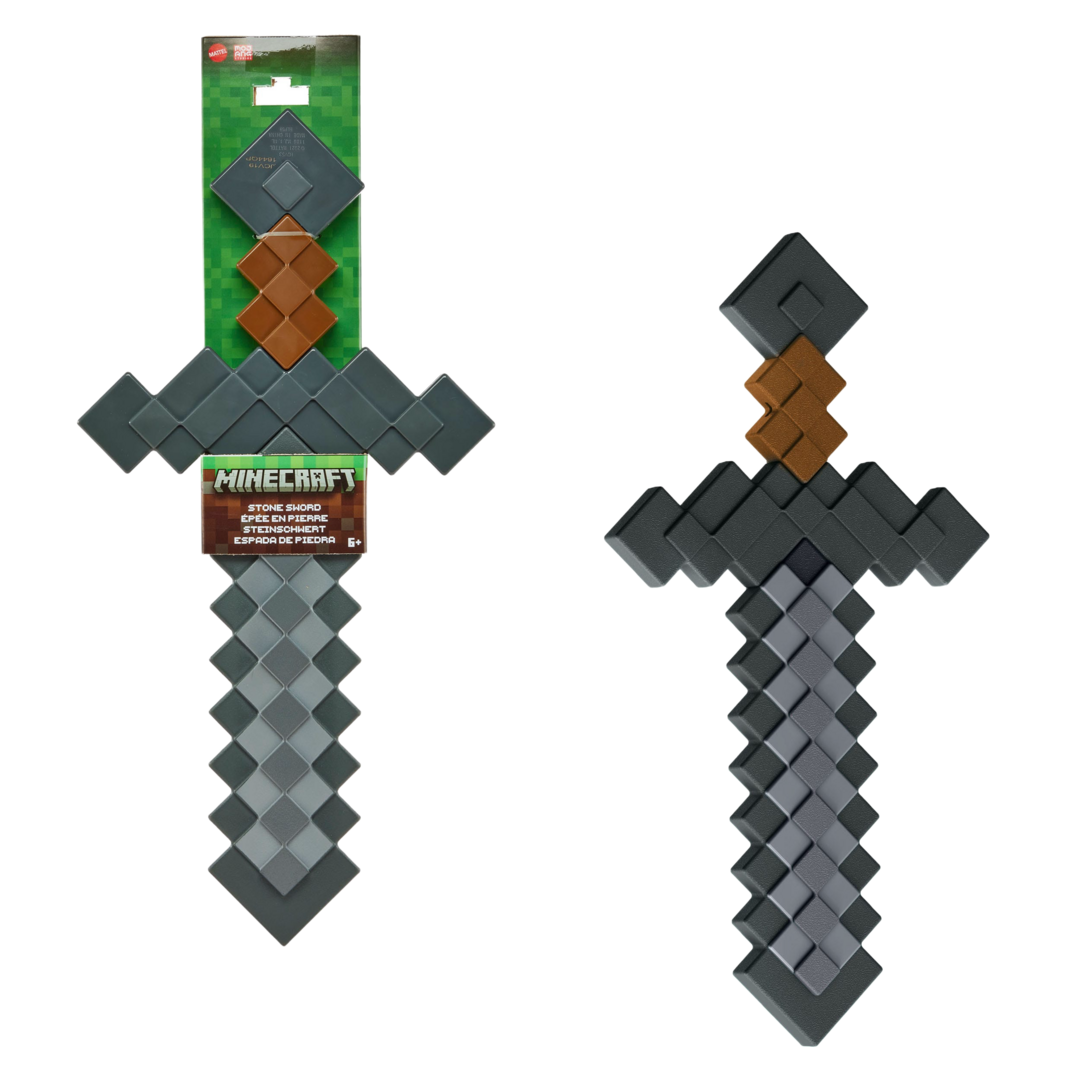 Réplica Espada de Piedra Minecraft 1/1 Mattel 43cm