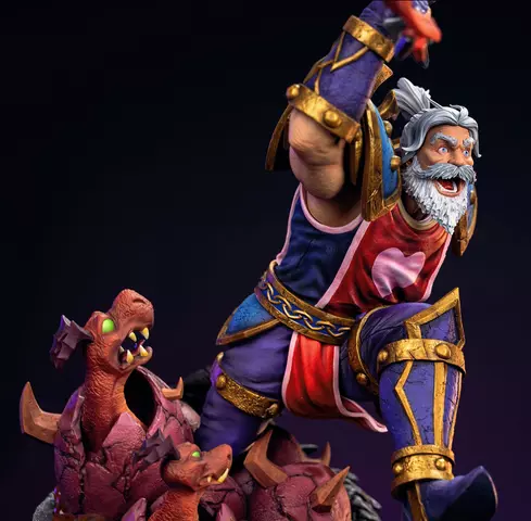 Reservar Figura Leeroy Jenkins Estatua Resina 1:1 Hearthstone 25 cm Figuras Estándar