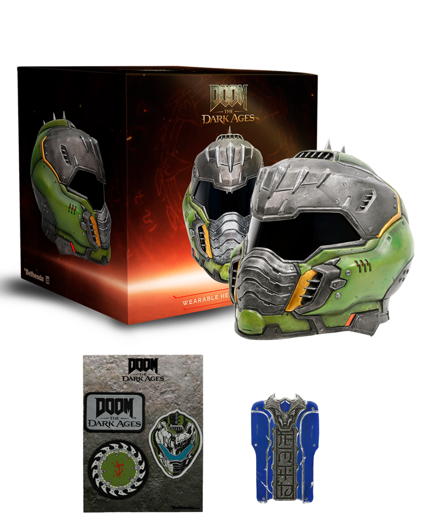 Réplica bundle casco doom “the dark ages” - reacondicionada