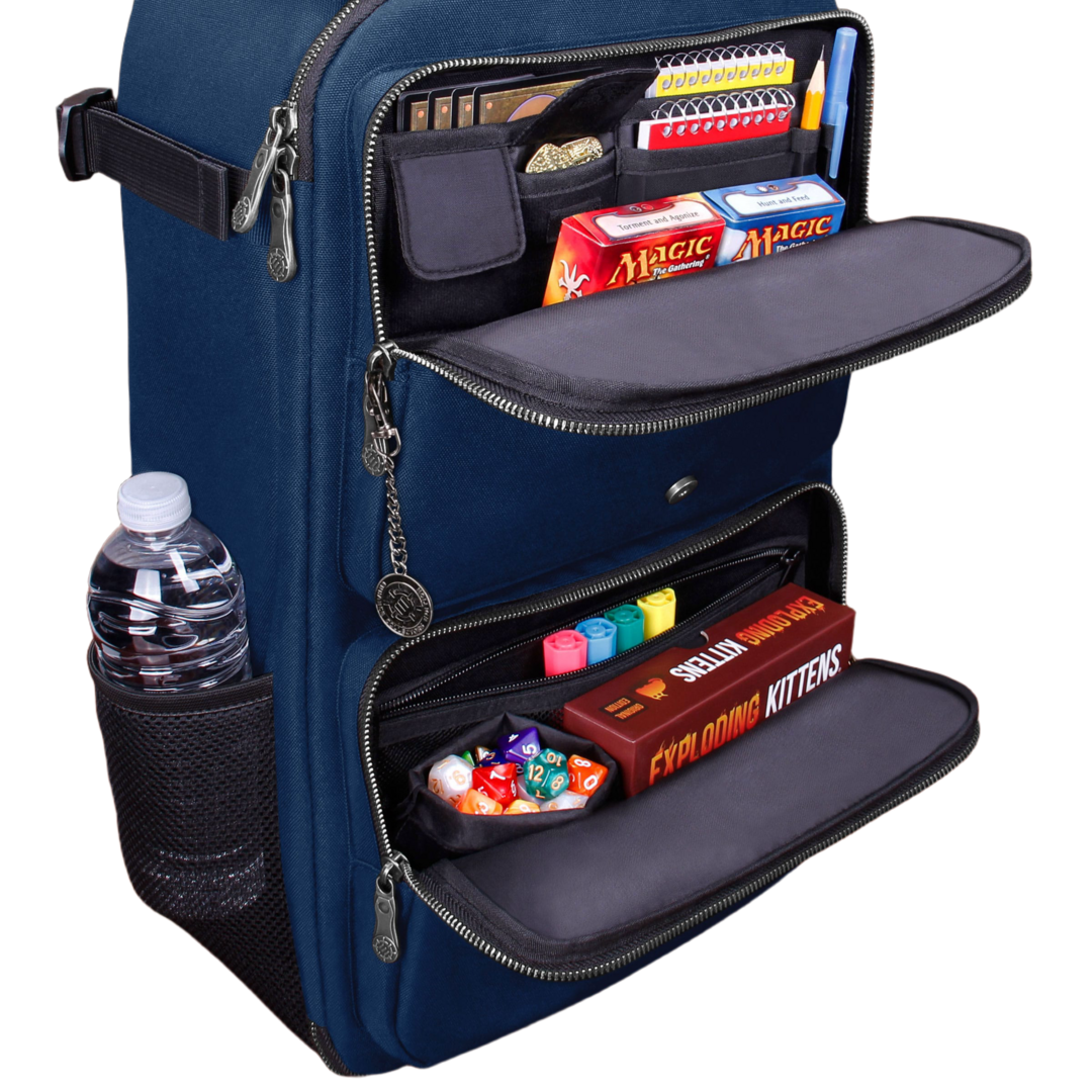Mochila para cartas coleccionables azul enhance tcg series
