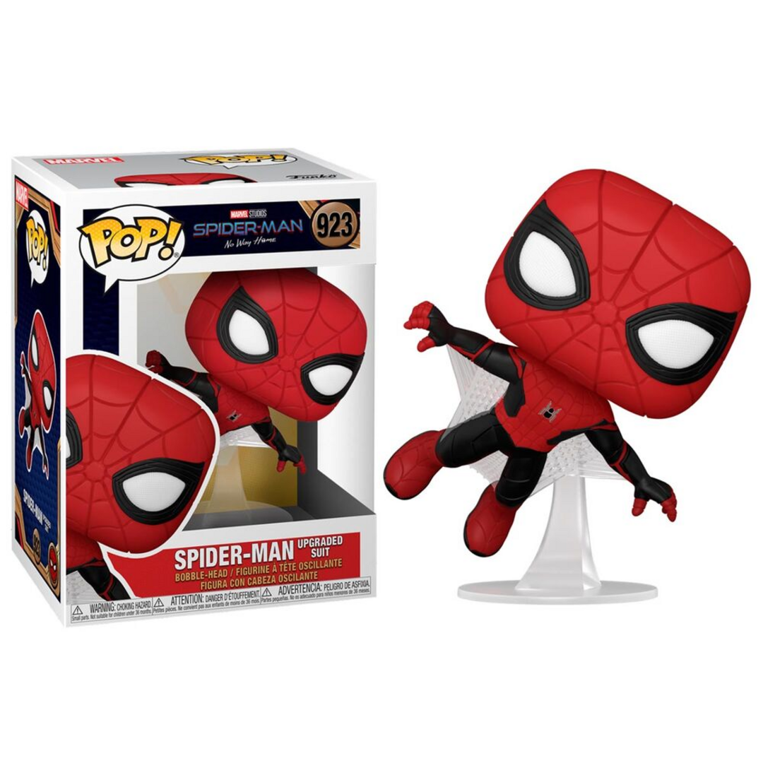 Funko Pop! Marvel: - Spider-Man - (Upgraded Suit) - Figura de Vinilo Coleccionable - Idea de Regalo - Mercancia Oficial - Juguetes para Niños y Adultos