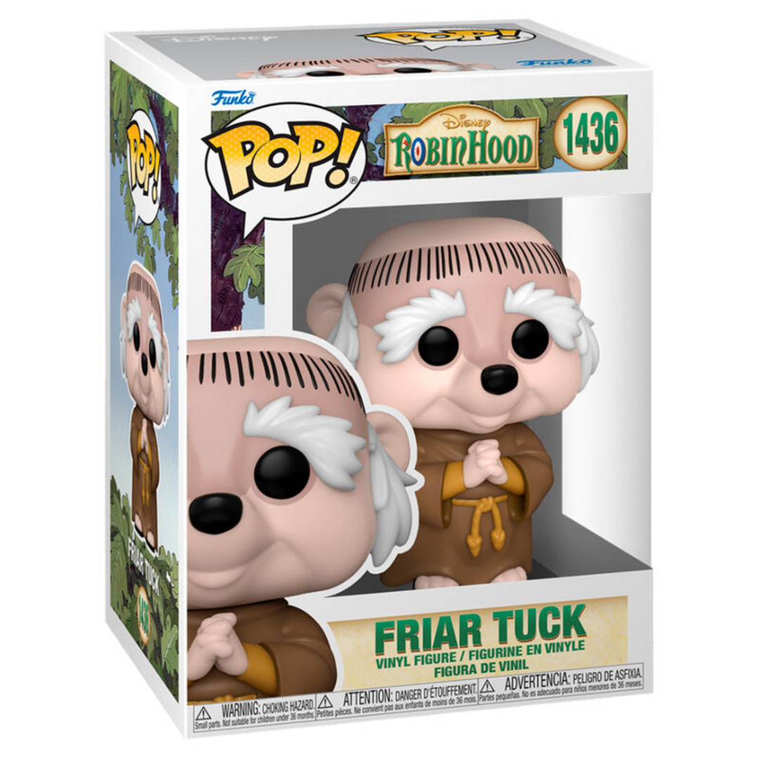 Funko Pop! Disney: Robin Hood - Friar Tuck- Figura de Vinilo Coleccionable - Idea de Regalo - Mercancia Oficial - Juguetes para Niños y Adultos - Movies Fans - Muñeco para Coleccionistas