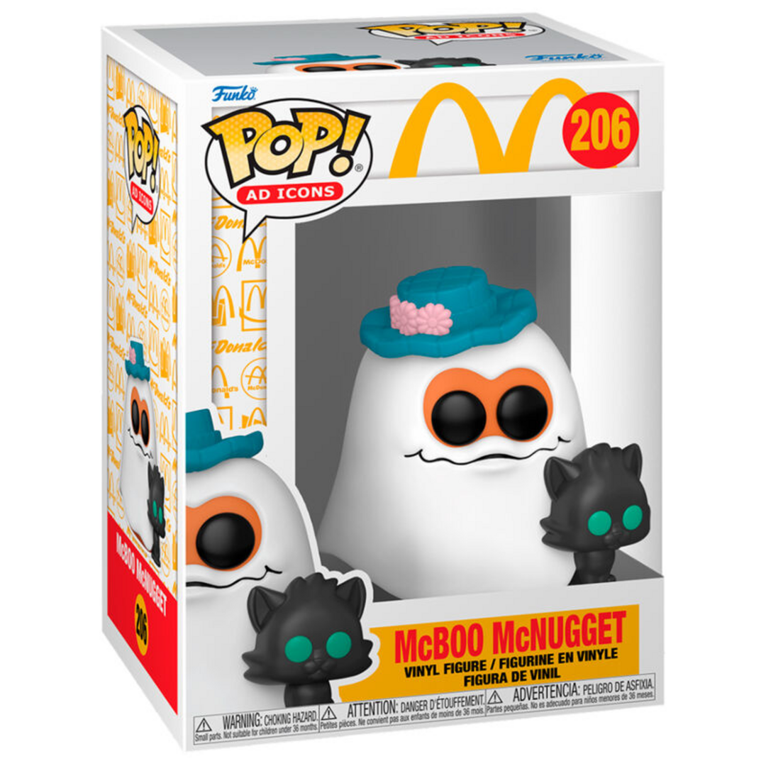 Funko Pop! Ad Icons: Mcdonalds - Nugget - NB - Ghost - McDonald's - Figura de Vinilo Coleccionable - Idea de Regalo- Mercancia Oficial - Juguetes para Niños y Adultos - Ad Icons Fans
