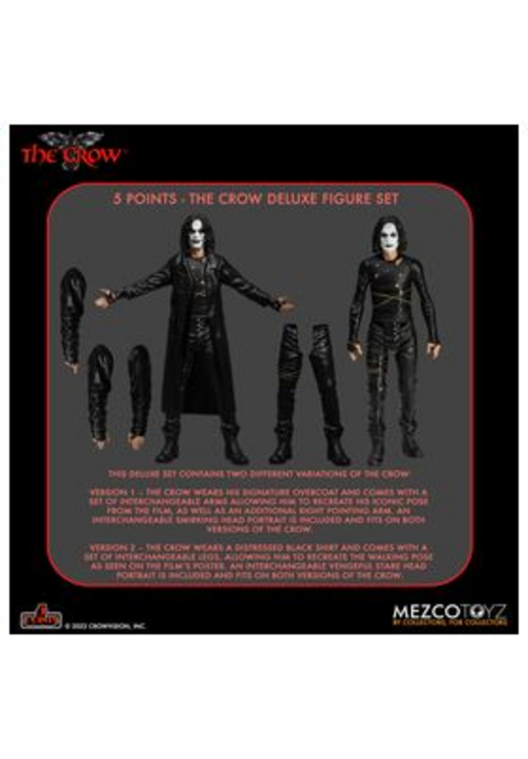 The Crow Deluxe Set 2 Fig. 10 cm The Crow 5 Points