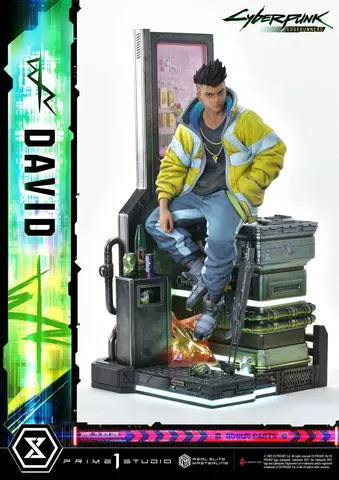 Estatua David Cyberpunk: Edgerunners Real Elite Masterline Deluxe Bonus Ver. 1/4 Prme 1 Studio