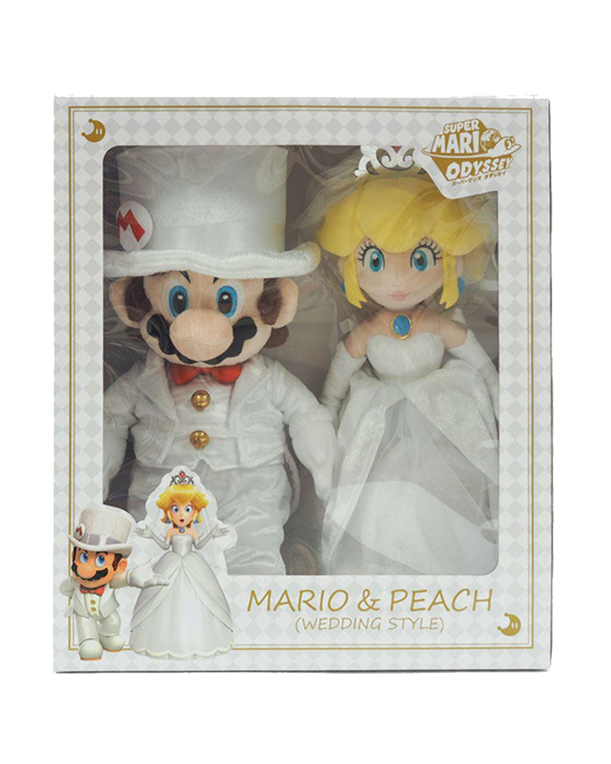 Peluches mario y peach boda super mario odyssey
