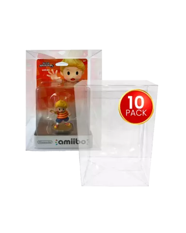 Caja de PET 10 Protectores para Figuras Amiibo Evoretro 12,8 x 19,2 x 8,9 cm