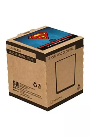 Comprar Vaso Cristal Superman Universo Dc Estándar