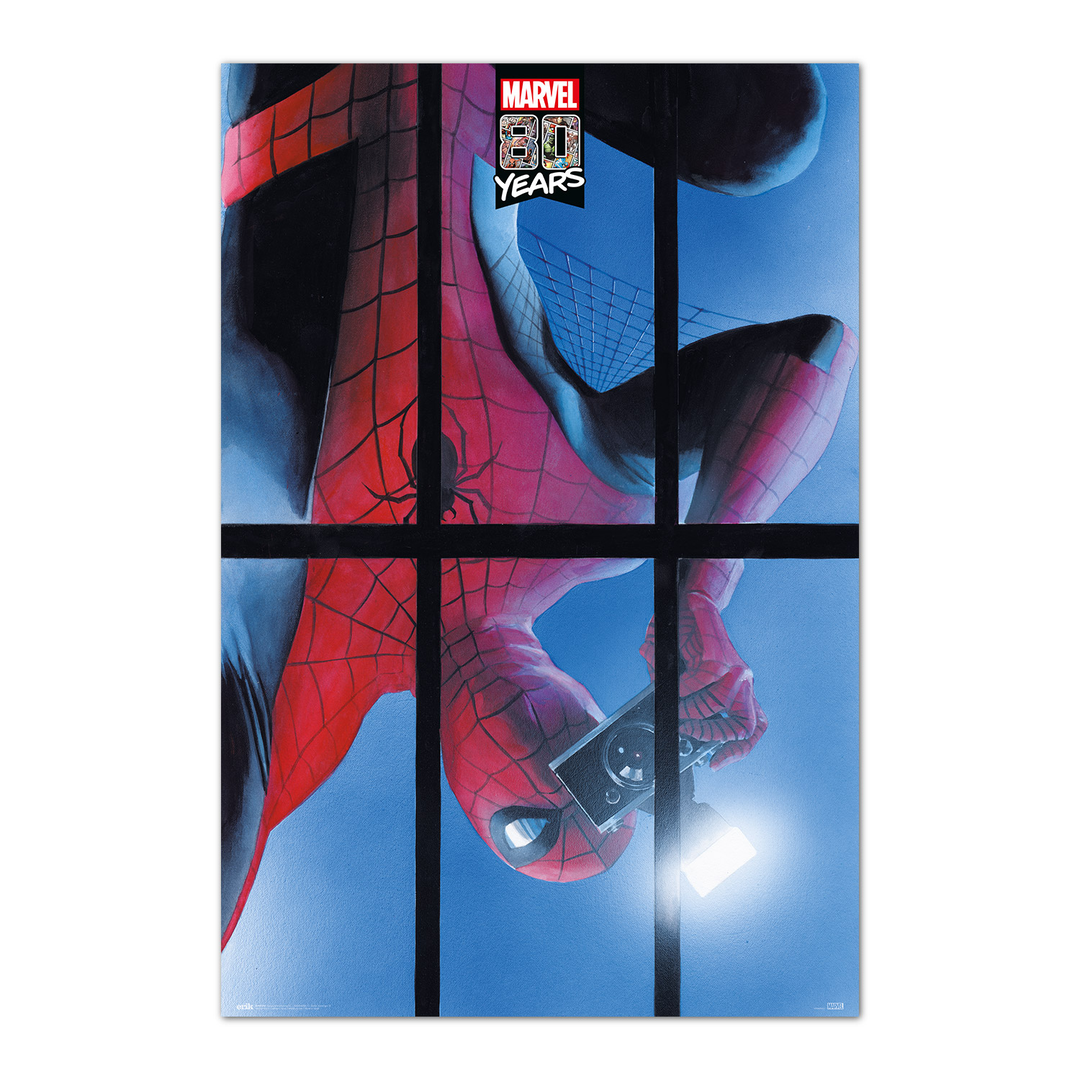 Poster marvel spiderman 80 years