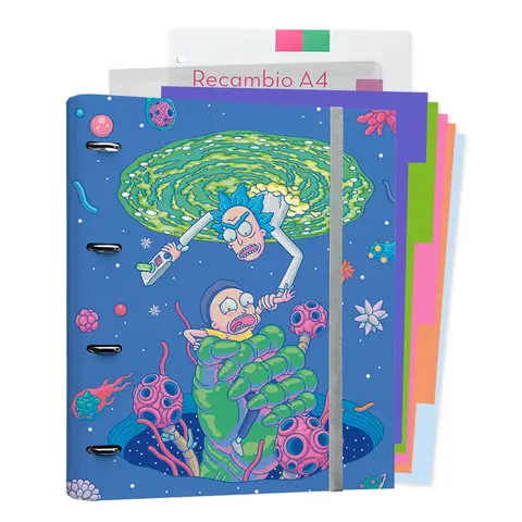 Comprar Carpeblock 4 Anillas Rick Y Morty Virus 