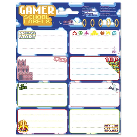Comprar Etiquetas Adhesivas Gamer 