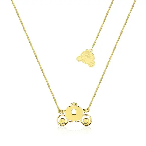 Comprar Colgante Disney La Cenicienta Carruaje Plata De Ley Y Baño De Oro 