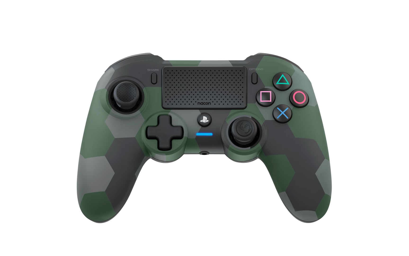 Nacon wireless dualshock 4 v2 controller asymmetric camo green (ps4)