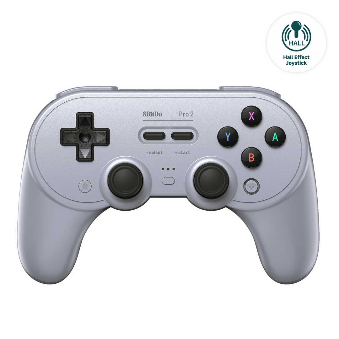 8bit do pro 2 gamepad hall ed/gris